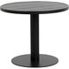 Merano 36 X 30 inch Black Outdoor Bistro Table, Round